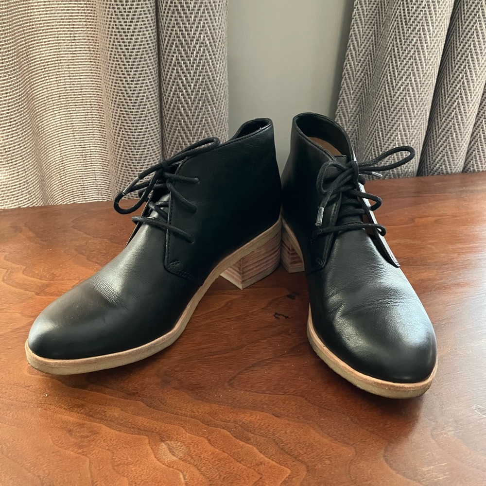 Clarks Originals Black Leather Shoes